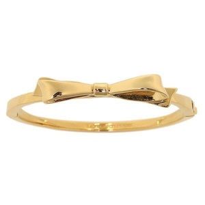 KATE SPADE • Gold Love Notes Bangle Bracelet